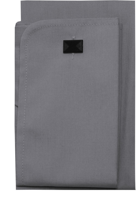 HUBER Smoking Hemd grau Kläppchen-Kragen Regular Fit HU-0024