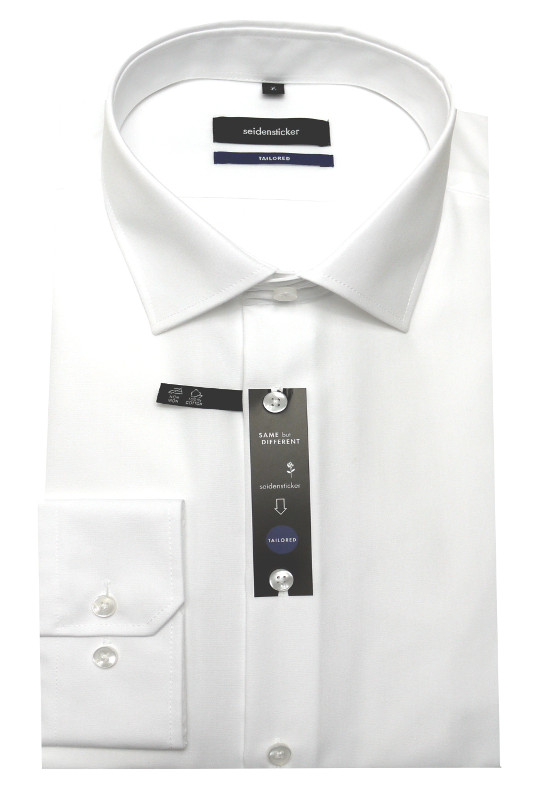 Seidensticker Hemd weiß bügelfrei SR-0001 Tailored