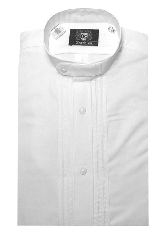 Orbis Stehkragen Trachten Schlupf-Hemd Pfoad weiß OS-0002 Comfort