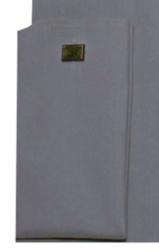 HUBER Umschlag-Manschetten Hemd grau HU-0014 Regular