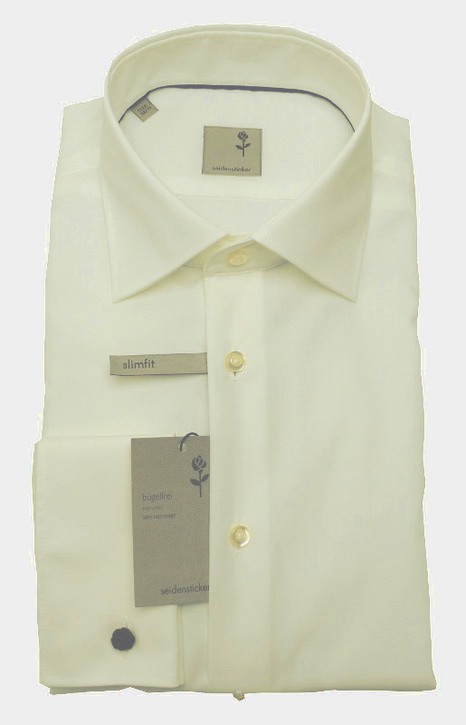 Tailored Fit  Manschettenhemd von Seidensticker Schwarze Rose champagner bügelfrei