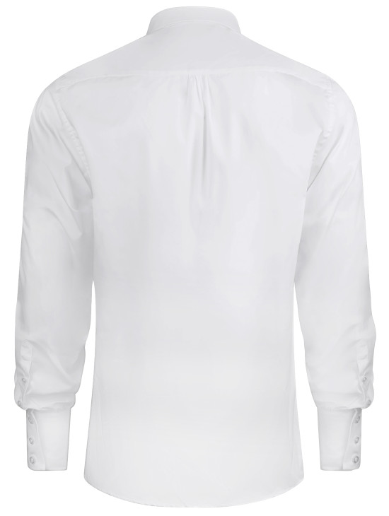 HUBER Rüschen Hemd weiß Qualität Made in EU HU-0091 Comfort Fit