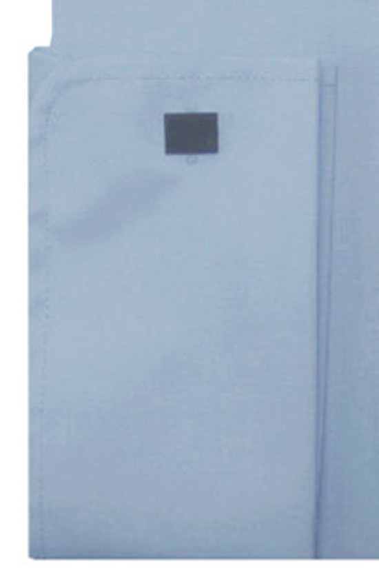 HUBER Umschlag-Manschetten Hemd blau hellblau HU-0018 Regular