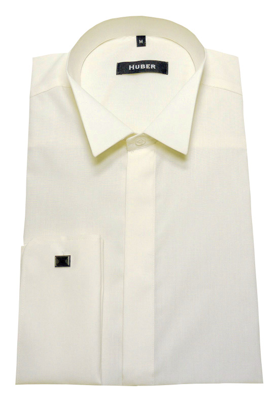 HUBER Smoking Hemd champagner creme HU-0023 Regular