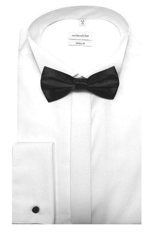 Seidensticker Smoking Hemd weiß inkl. Fliege u. Mansch.knopf SP-9060 Regular Fit